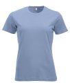 Dames T-shirt Clique New Classic-T Licht Blauw